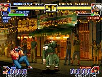 une photo d'Ã©cran de The King of Fighters 99 - Millenium Battle sur SNK Neo Geo